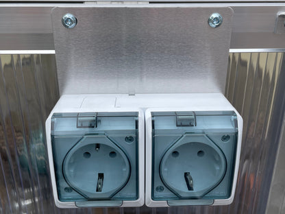 Steckdosen im Schildkrötenhaus