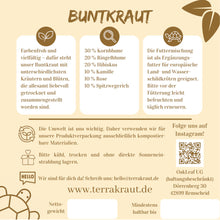 Terrakraut Buntkraut Etikett Rückseite