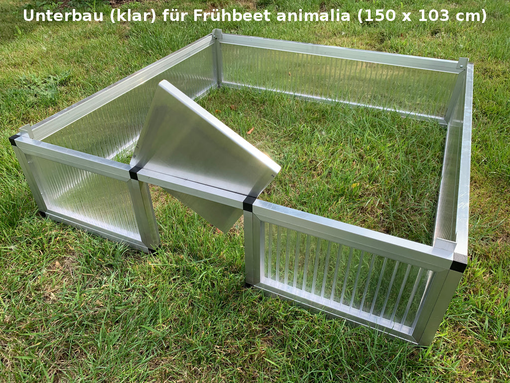 Unterbau klar für Frühbeet animalia (150 x 103 cm)