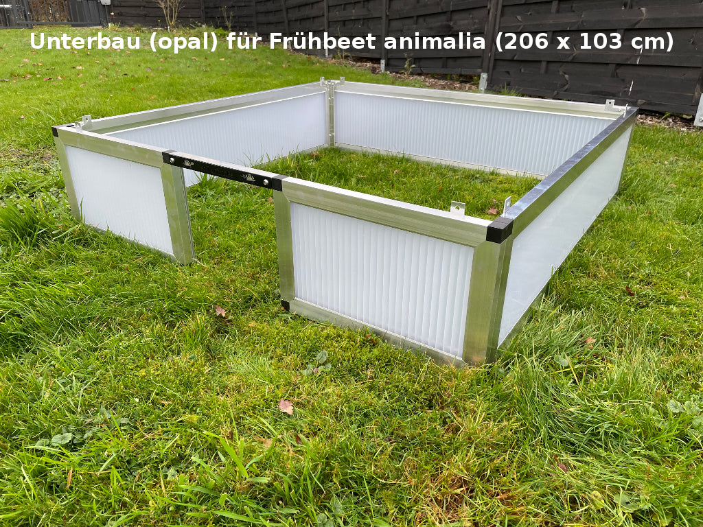 Unterbau opal für Frühbeet animalia (206 x 103 cm)