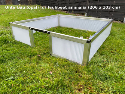 Unterbau opal für Frühbeet animalia (206 x 103 cm)