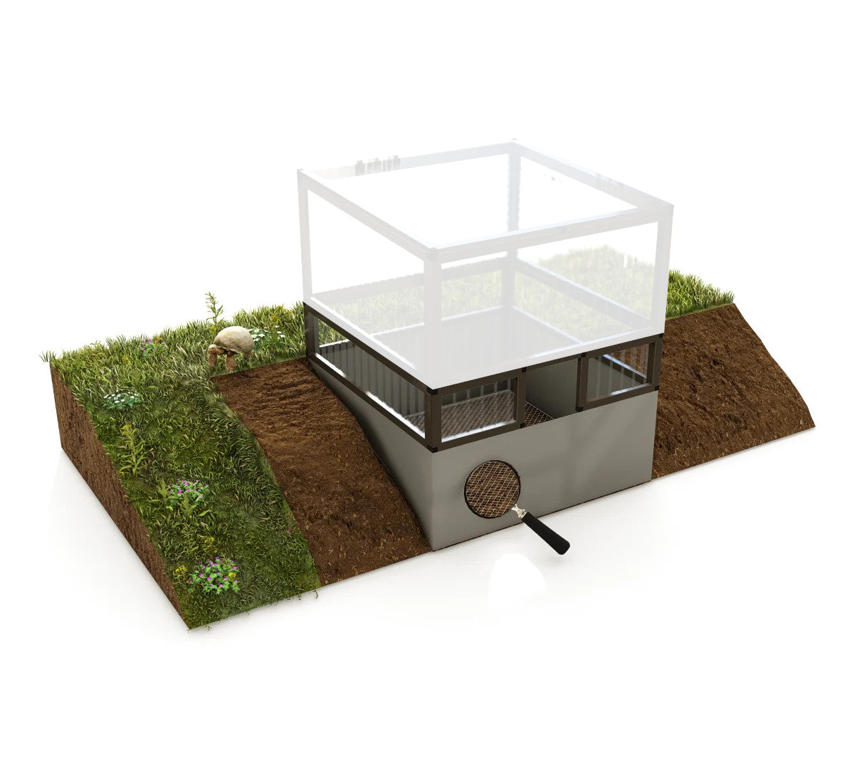 Unterbau für Beckmann ALLTOP mit Schutz vor Fressfeinden