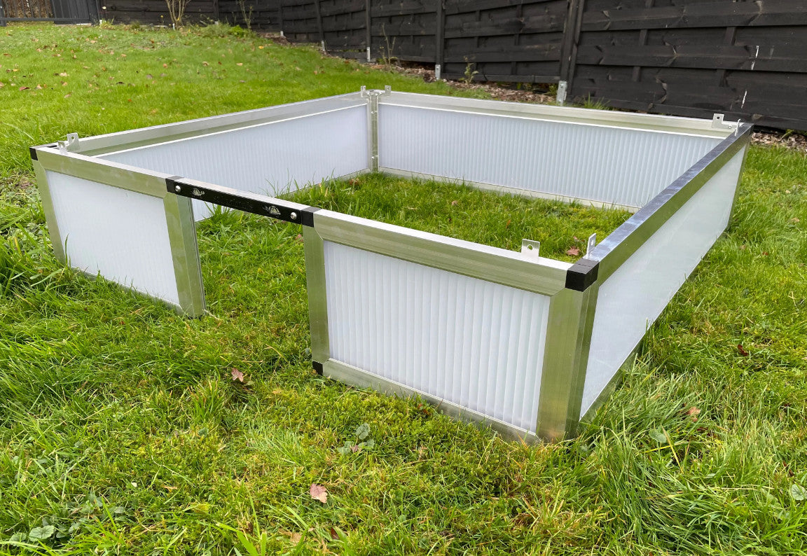 Unterbau für Beckmann Frühbeet Typ Allgäu Schildkrötenhaus mit Tür 123 x 107 cm