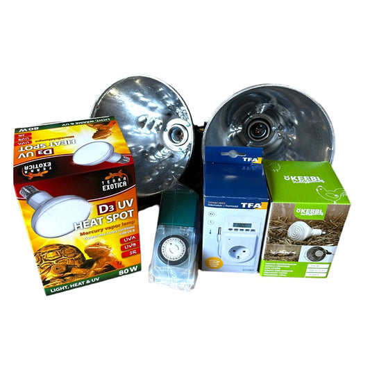 Wärmelampen Set Frühbeet mit UV-Wärmelampe
