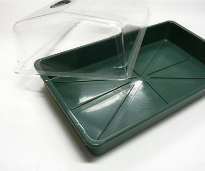 Zimmer-Gewächshaus für die Anzucht von Sämlingen, mit Belüftungsklappen im Deckel - groß