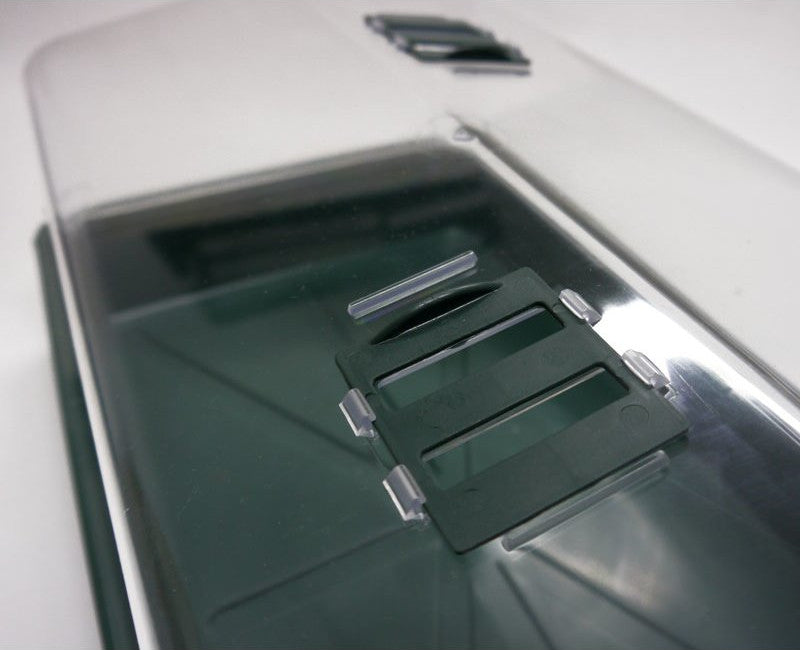 Zimmergewächshaus für die Keimung von Samen, mit Belüftungsklappen im Deckel, 55 x 31 x 23 cm - groß