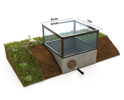 Frühbeet animalia Hohlkammerplatten und ALLTOP-Deckel, Schutz vor Fressfeinden
