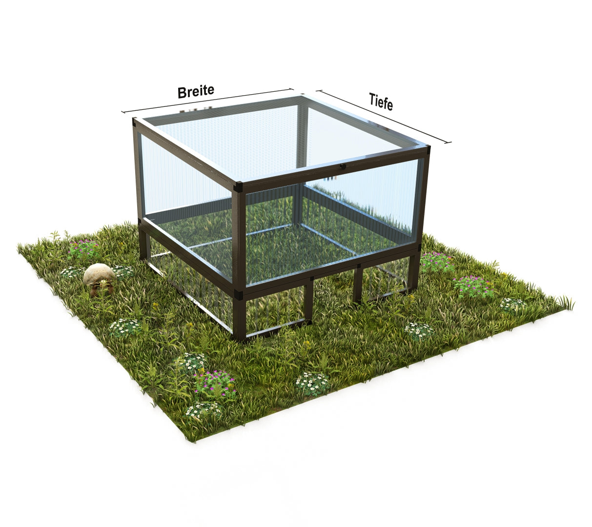 Frühbeet animalia Hohlkammerplatten, Unterbau ALLTOP