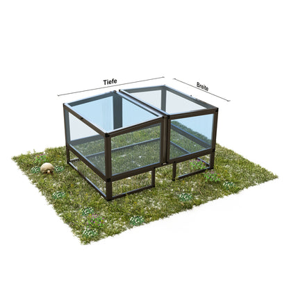Schildkröten Frühbeet casa (125 x 125 cm) mit Unterbau